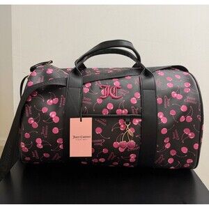 Juicy Couture Cherry on Top Weekender Bag Black Multi NWT